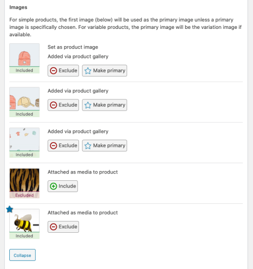 Image management in Google Product Feed extension